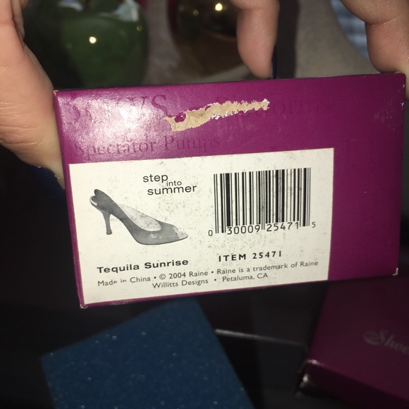 Just The Right Shoe NWOB! Step Into Summer Tequila Sunrise Item 25471 Excellent - Picture 8 of 8